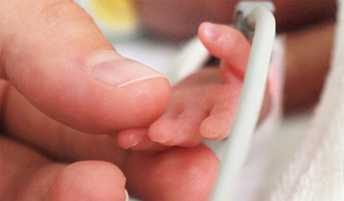 Mother Holding Baby Little Hand