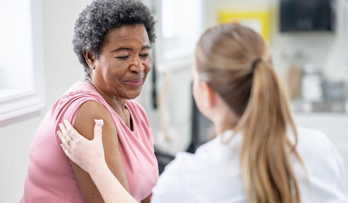 Older Woman Receiving Care After Vaccine NPHA