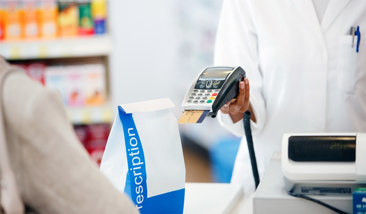 Prescription Pharmacy Bag Checkout Card