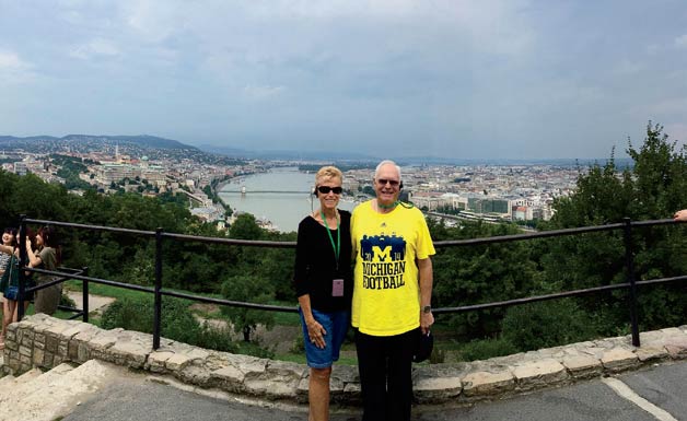 Alan, MA’77, PhD’80, and Trina Ryan visited Budapest, Hungary, to see the city and view the Danube River in July.