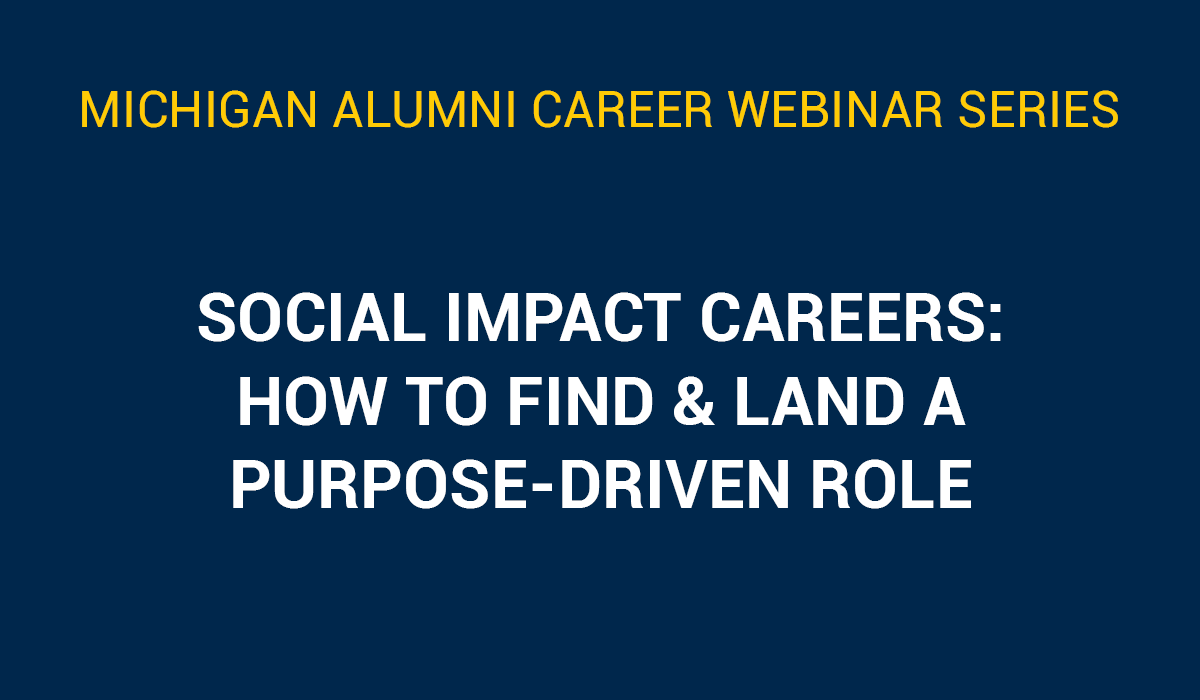 Social Impact Careers