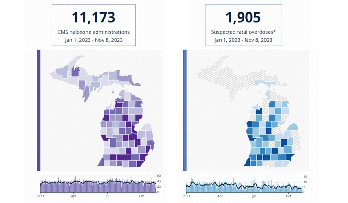 Sos Michigan Charts Overdose Statistics