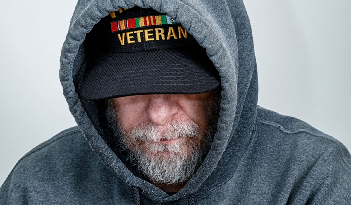 Veteran Hat Hood Depression Sad